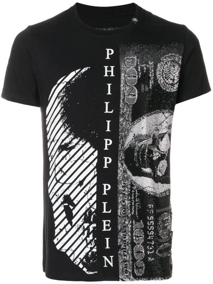 Philipp Plein Skull And Money Print T-shirt - Black