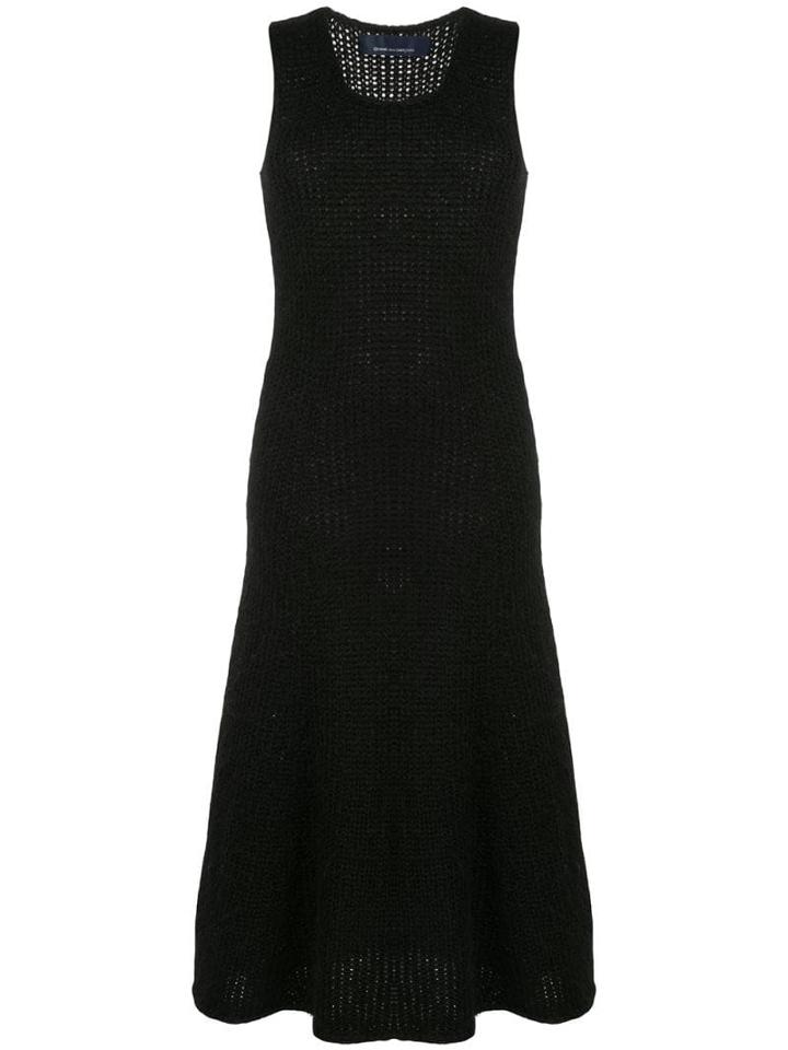 Comme Des Garçons Pre-owned Knitted Midi Dress - Black