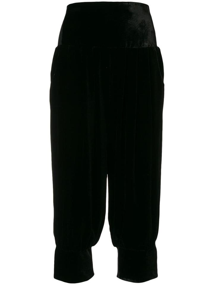 Giorgio Armani Vintage High Rise Balloon Culottes - Black