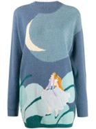 Jc De Castelbajac Pre-owned 1990s Thumbelina Jumper - Blue