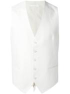 Tagliatore Classic Waistcoat, Men's, Size: 52, Nude/neutrals, Silk/cotton/linen/flax/cupro