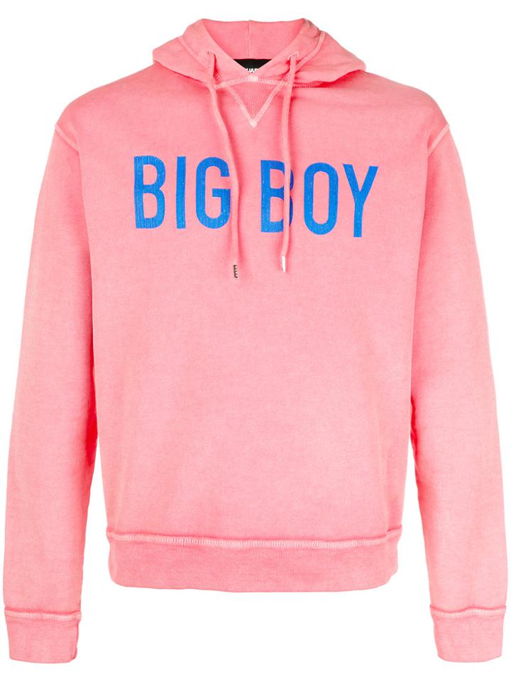 Dsquared2 Big Boy Print Hoodie - Pink & Purple
