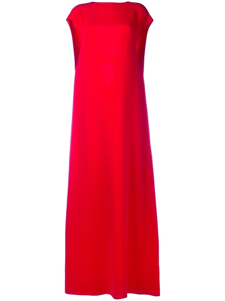 Valentino Open Back Gown - Red