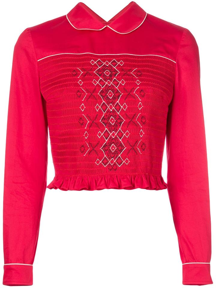 Miu Miu Embroidered Shirt