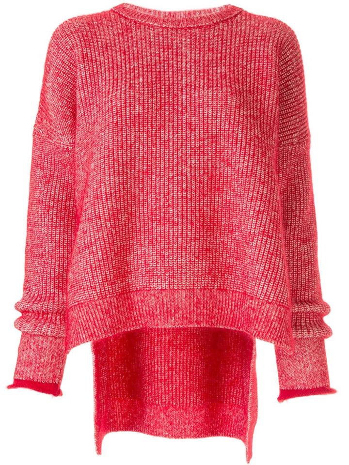 Enföld Draped Sleeve Jumper - Red