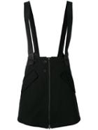 Lost & Found Ria Dunn - Braces Zipped Skirt - Men - Cotton/linen/flax - L, Black, Cotton/linen/flax