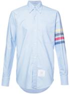 Thom Browne Striped Sleeve Detail Shirt - Blue