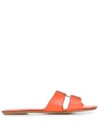 Rodo Cut-out Sandals - Orange