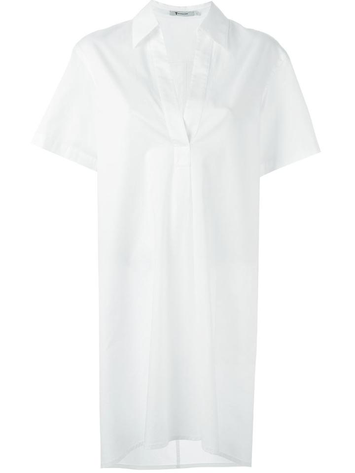 T By Alexander Wang Front Pleat Shirt Dress