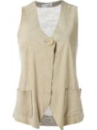 Dolce & Gabbana Vintage Knitted Back Vest, Women's, Size: 42, Nude/neutrals