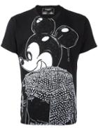 Dom Rebel Mickey Print T-shirt, Men's, Size: Medium, Black, Cotton