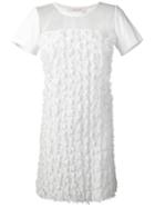 See By Chloé Fringed Dress, Women's, Size: Medium, White, Cotton/polyamide/viscose