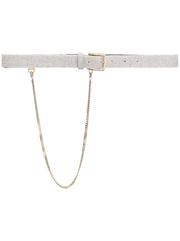 Ermanno Scervino Crystal Belt - Silver