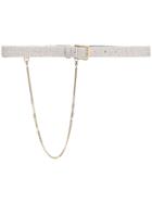 Ermanno Scervino Crystal Belt - Silver