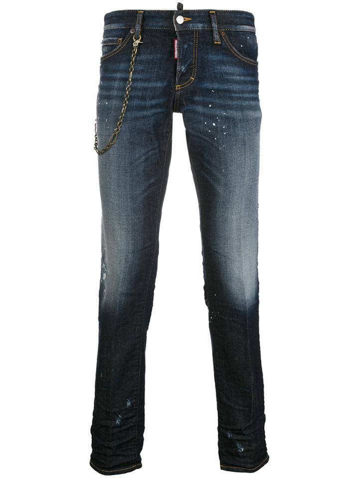 Dsquared2 Chain Slim Jeans - Blue