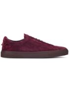 Givenchy Burgundy Suede Urban Knots Sneakers - Red