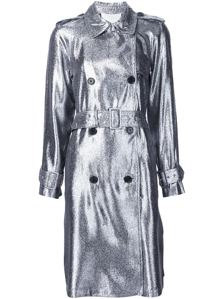 3.1 Phillip Lim Lamé Trench Coat