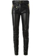 Moschino Imitation Leather Trousers - Black