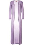 Missoni Glittery Ultra Light Long Coat - Purple