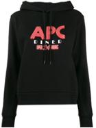 A.p.c. Logo Print Hoodie - Black
