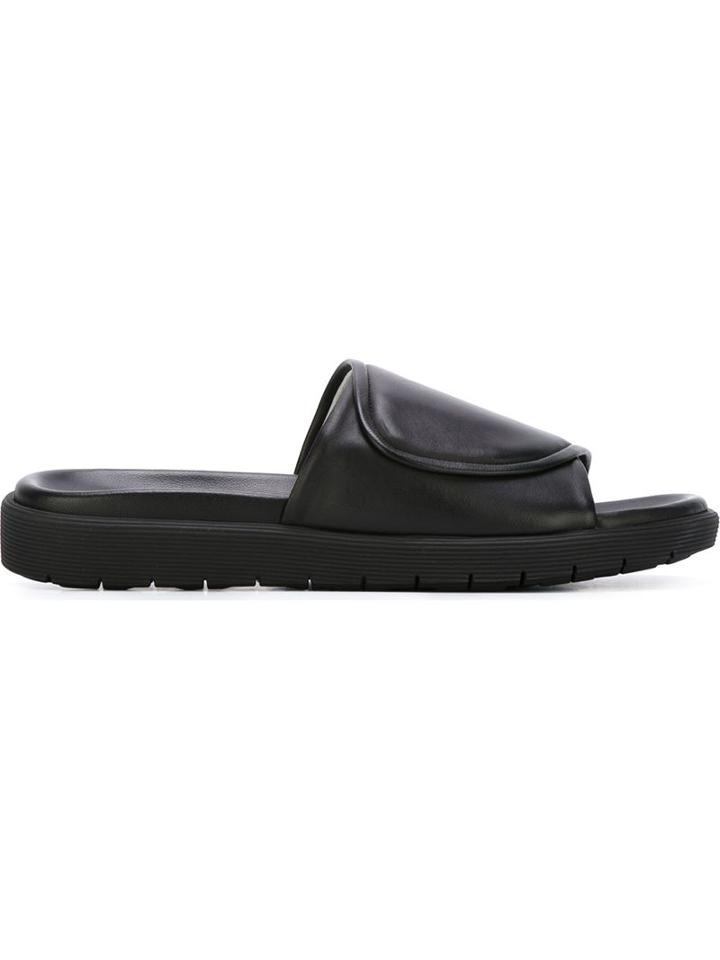 Helmut Lang Foldover Strap Sliders
