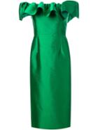 Greta Constantine Off-shoulder Frill Dress