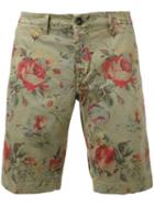 Re-hash - Floral Shorts - Men - Cotton/spandex/elastane - 36, Green, Cotton/spandex/elastane