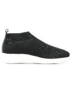 Max & Moi Crystal Embellished Sneakers - Black
