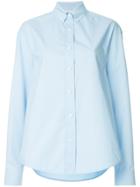 We11done Plain Oversized Shirt - Blue