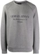 Giorgio Armani Logo Sweater - Grey