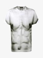 Comme Des Garçons Homme Plus Muscle Print T-shirt, Men's, Size: Medium, White, Cotton
