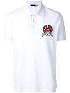 Love Moschino Logo Embroidered Polo Shirt - White