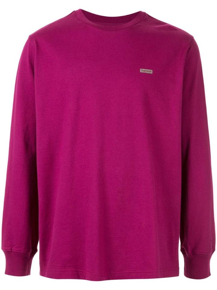 Supreme Logo Sweatshirt - Purple
