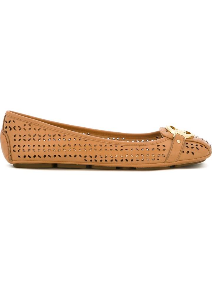 Michael Michael Kors Laser Cut Detail Ballerinas