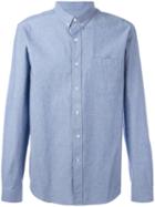 Ami Alexandre Mattiussi Button Down Shirt, Men's, Size: 39, Blue, Cotton