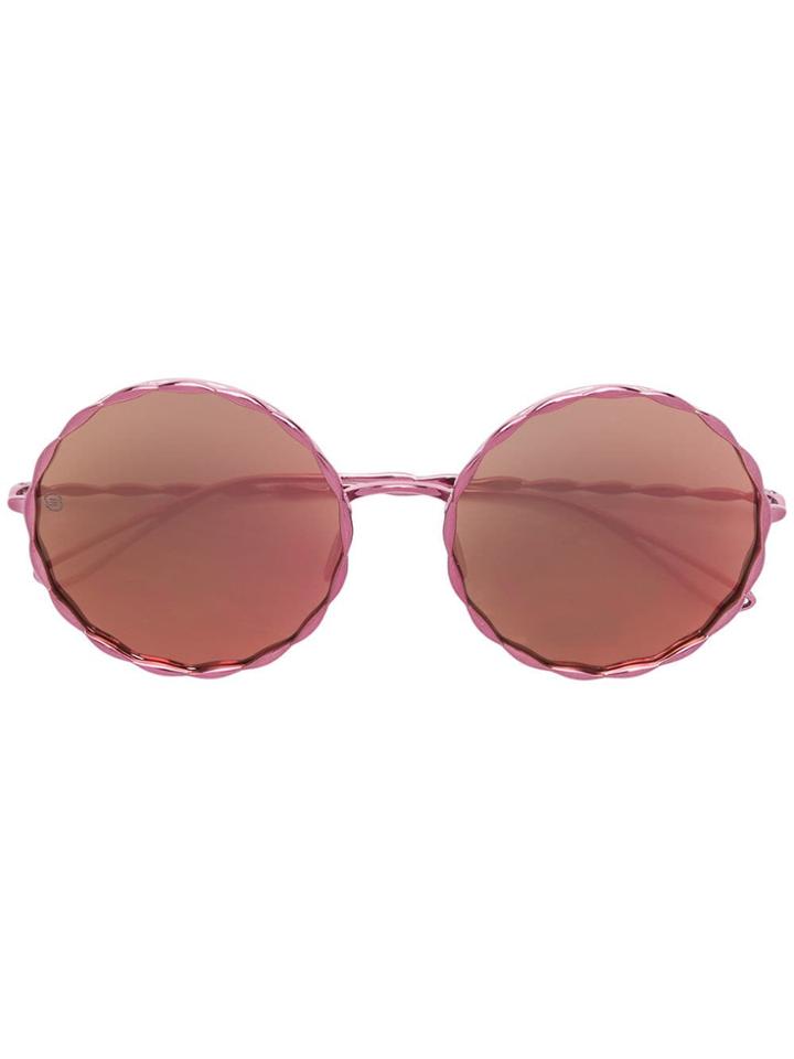 Elie Saab Round Frame Sunglasses - Purple
