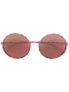 Elie Saab Round Frame Sunglasses - Purple