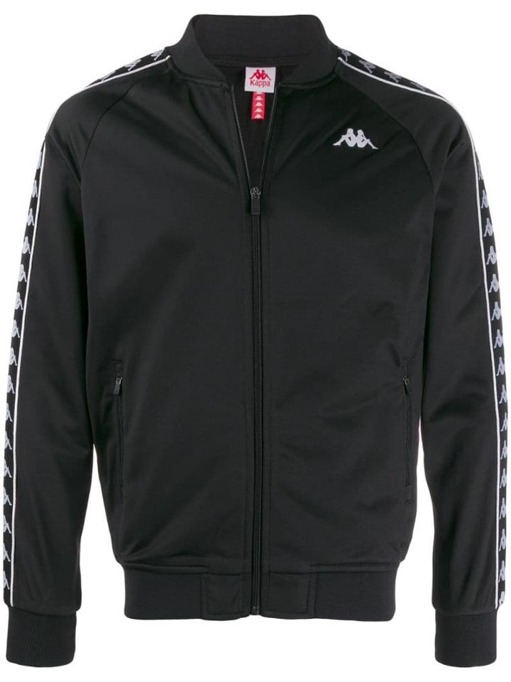 Kappa Printed Logo Bomber Jacket - Black