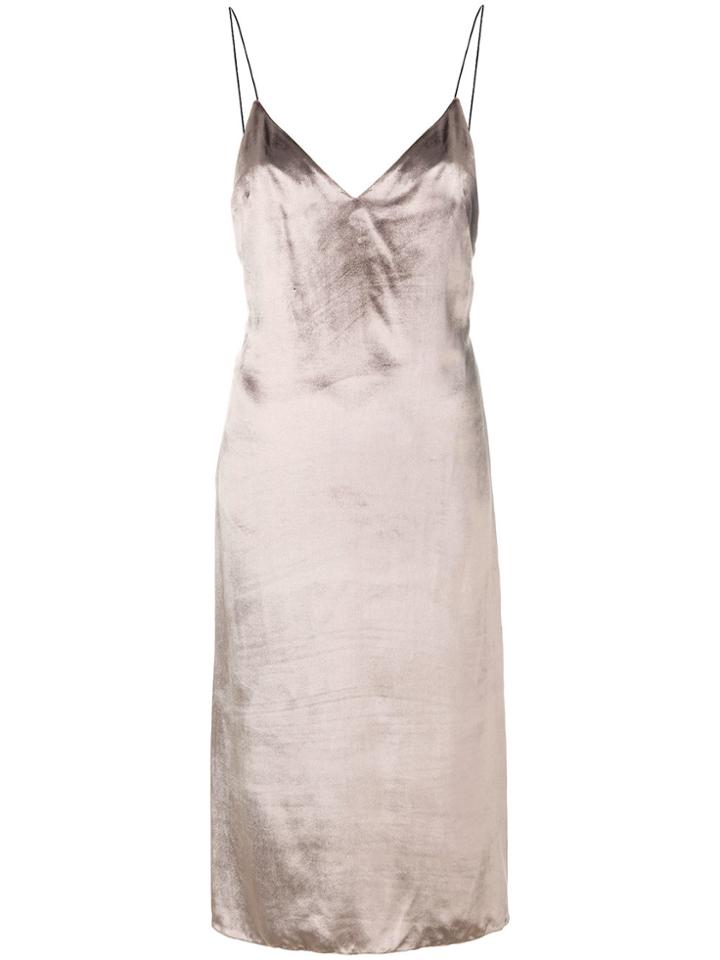 Rag & Bone Metallic Shift Dress - Brown