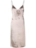 Rag & Bone Metallic Shift Dress - Brown