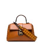 Bottega Veneta Piazza Small Nappa Leather Shoulder Bag - Orange