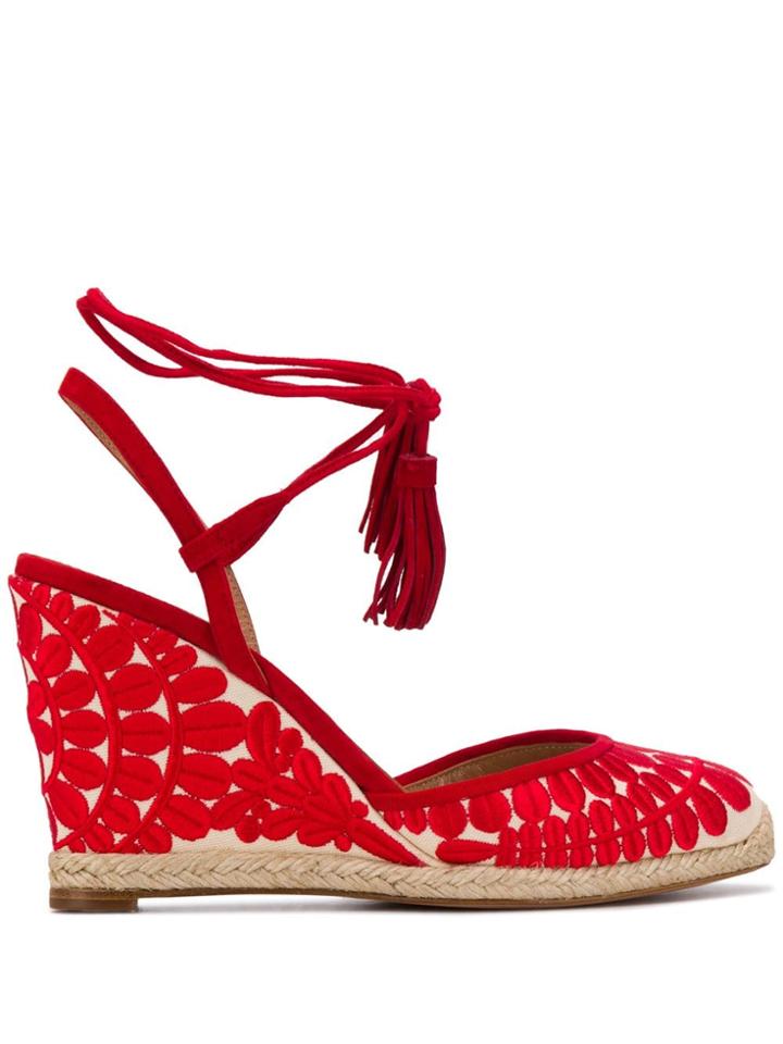 Aquazzura Embroidered Espadrilles