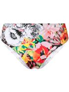 Versace Floral Print Bikini Bottom - Pink