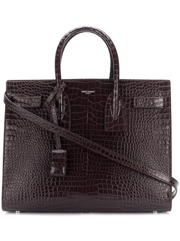 Saint Laurent Sac Du Jour Tote Bag - Brown