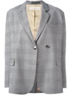 Golden Goose Deluxe Brand Prince Of Wales Check Blazer, Women's, Size: Small, Grey, Spandex/elastane/cupro/viscose/virgin Wool