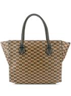 Moreau Geometric Print Shoulder Bag - Brown