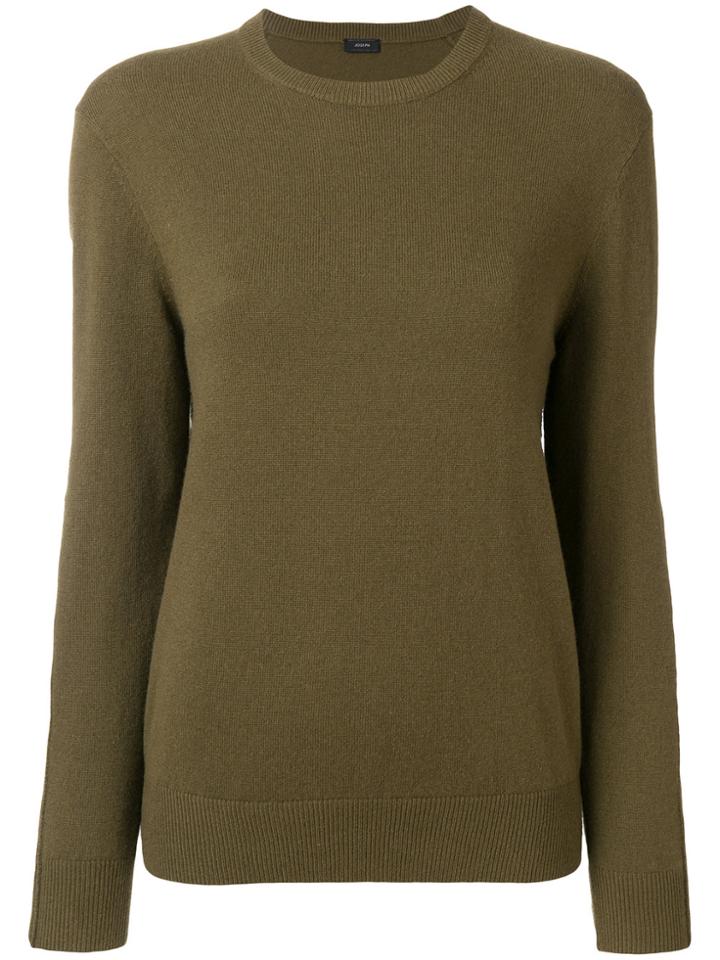 Joseph Crew Neck Sweater - Green