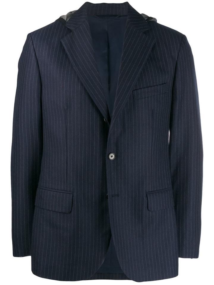 J.lindeberg Striped Hooded Blazer - Blue