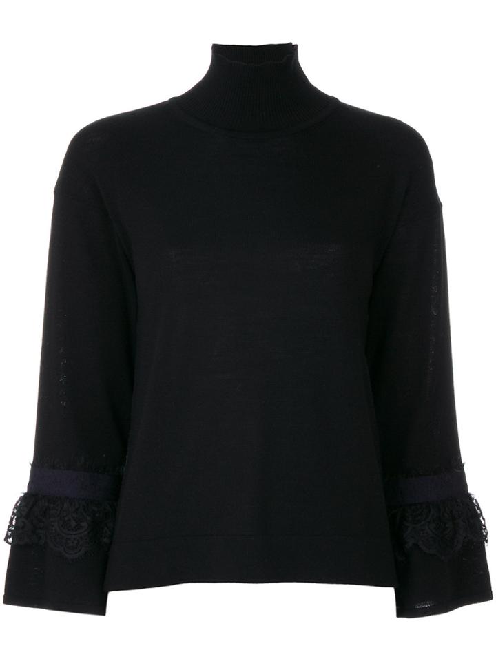 Blumarine Roll Neck Jumper - Black