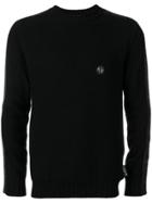 Philipp Plein Logo Fitted Sweater - Black